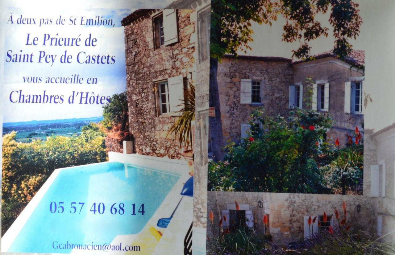Le Prieure Bed and Breakfast Saint-Pey-de-Castets Eksteriør billede